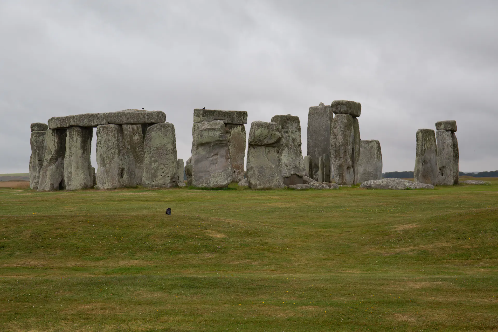 Stonehenge prehistoric monument showing the iconic stone circle and trilithons on Salisbury Plain with balanced afternoon lighting